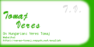 tomaj veres business card